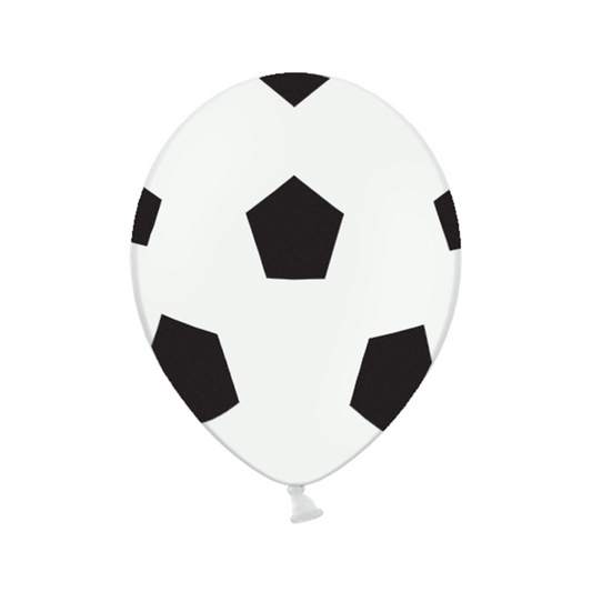 6 Ballons à motifs - Ø 30cm - Football