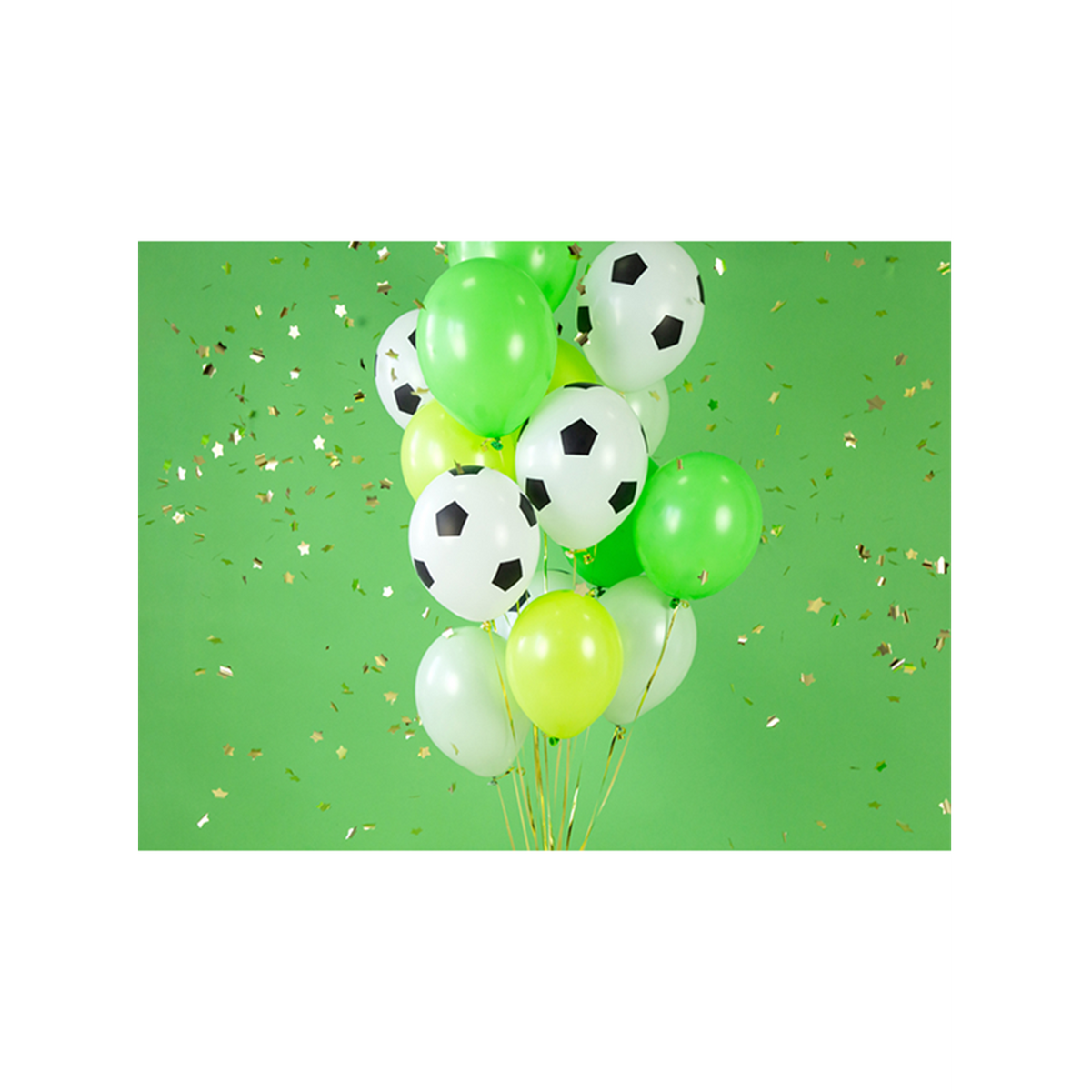6 Ballons à motifs - Ø 30cm - Football