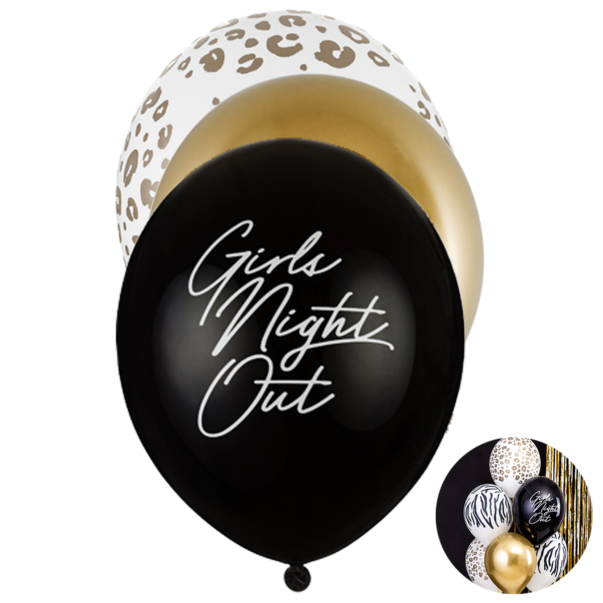 6 Ballons à motifs - Ø 30cm - SET - Soirée entre filles