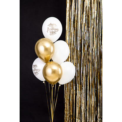 6 Ballons à motifs - Ø 30cm - SET - Happy Birthday To You