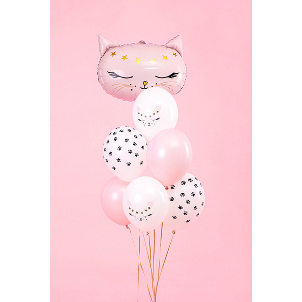 6 Folieballonnen - Ø 30cm - SET - Cat & Kitty