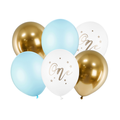 6 ballons à motifs - Ø 30cm - SET - ONE Boyish