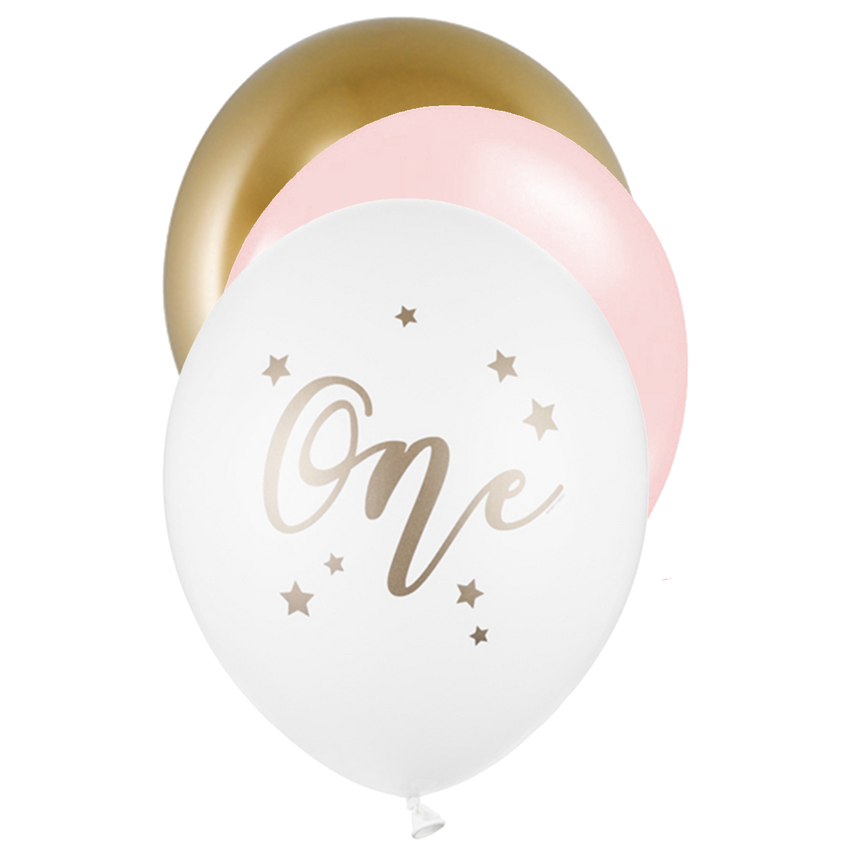 6 ballons à motifs - Ø 30cm - SET - ONE Girlish