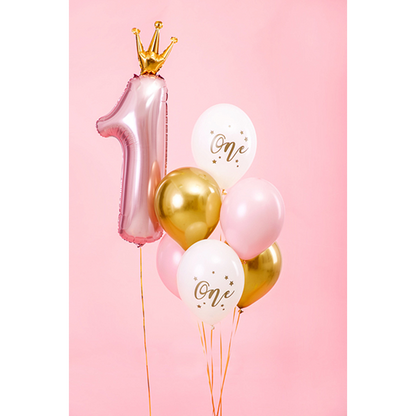 6 ballons à motifs - Ø 30cm - SET - ONE Girlish