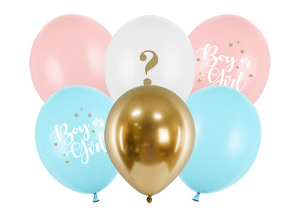 6 ballons à motifs - Ø 30cm - Garçon ou Fille