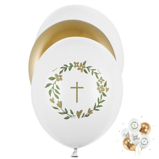 6 ballons à motifs - Ø 30cm - God Bless