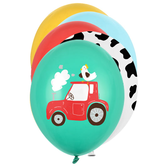 6 thema-ballonnen - Ø 30cm - Boerderij