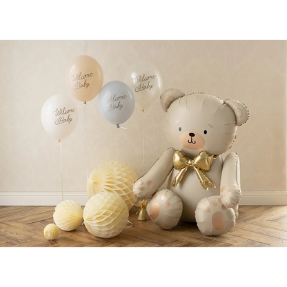 6 Folieballonnen - Ø 30 cm - Welcome Baby - Blauw Mix