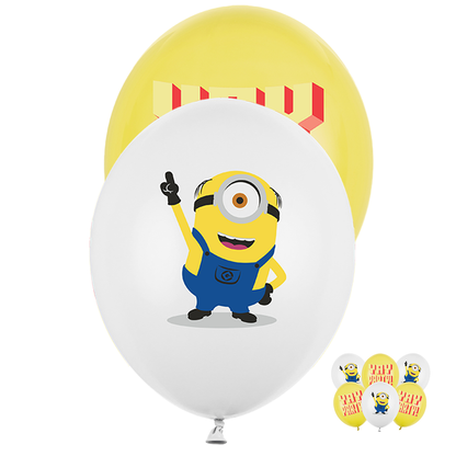 6 Folieballonnen - Minions - 30cm