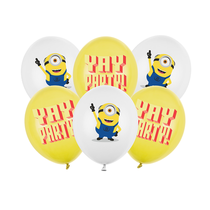 6 Folieballonnen - Minions - 30cm