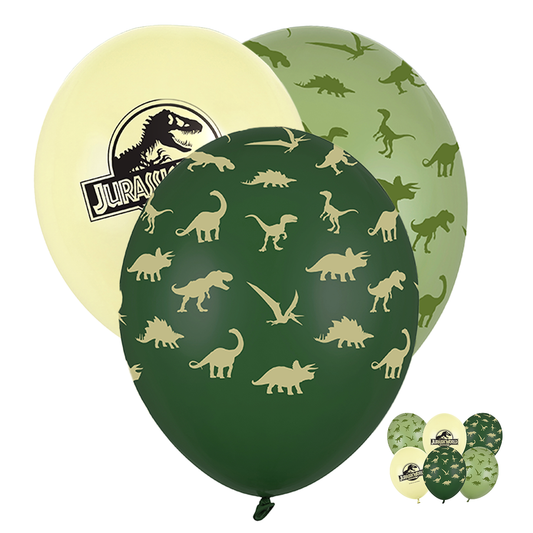 6 ballons à thème - Jurassic World - 30 cm