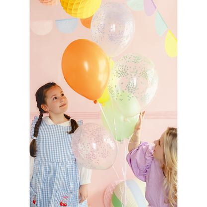 6 Motivballons – Konfetti – 30 cm