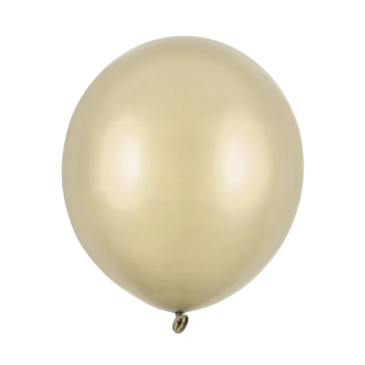 25 ballons - Ø 43 cm - Or froid métallique