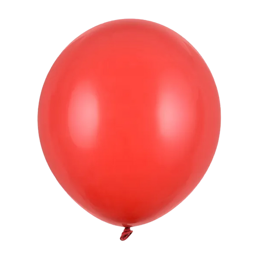 25 ballons de baudruche - Ø 43cm - Rouge Coquelicot Pastel