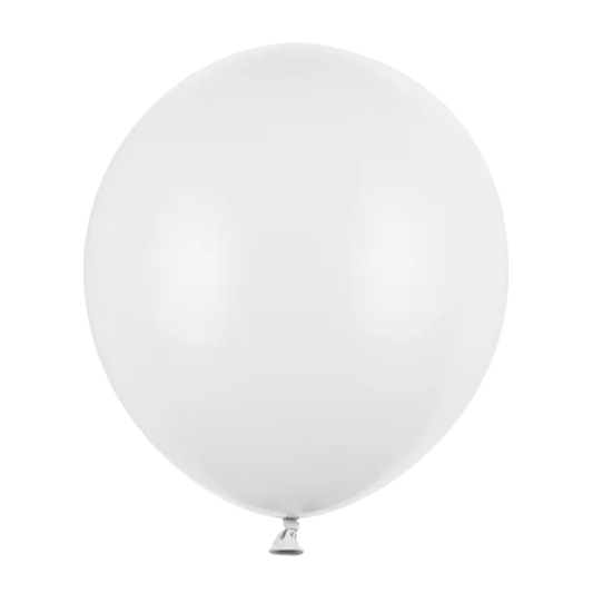 25 ballons de baudruche - Ø 43cm - Pastel Pure White