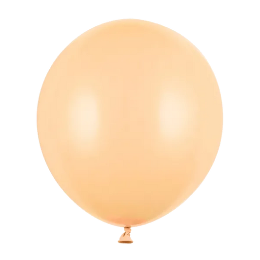 25 ballons - Ø 43cm - Pêche clair pastel