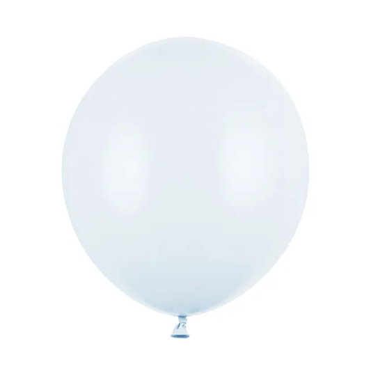 25 ballons - Ø 43 cm - bleu brumeux clair pastel