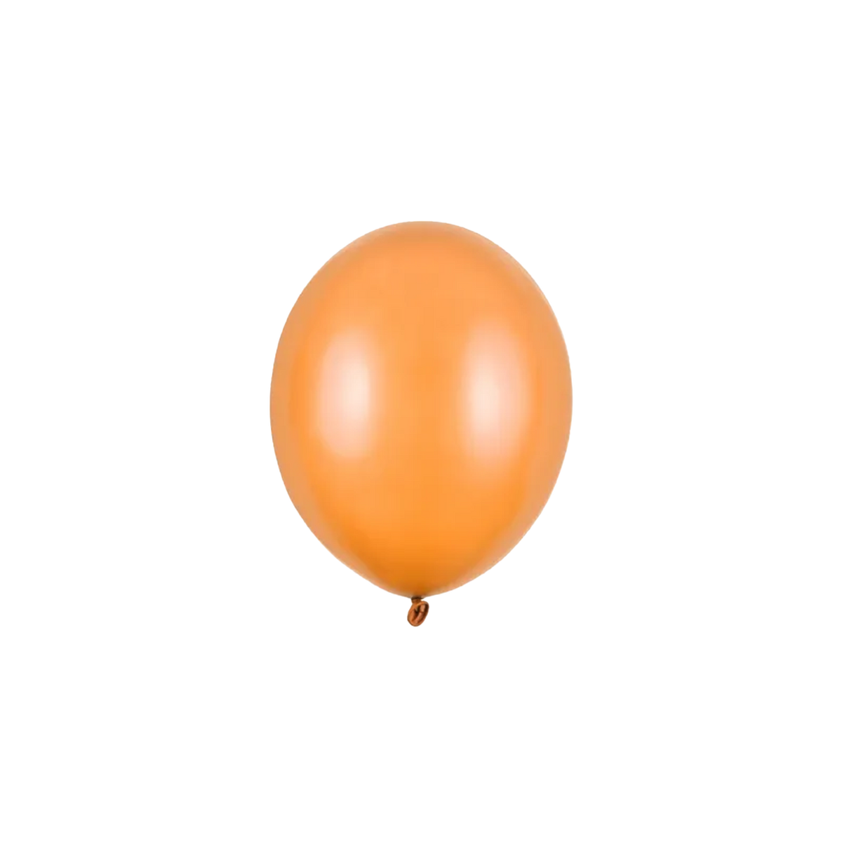 100 mini-ballons - Ø 12cm - Métallisé - Orange
