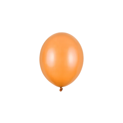 100 mini-ballons - Ø 12cm - Métallisé - Orange