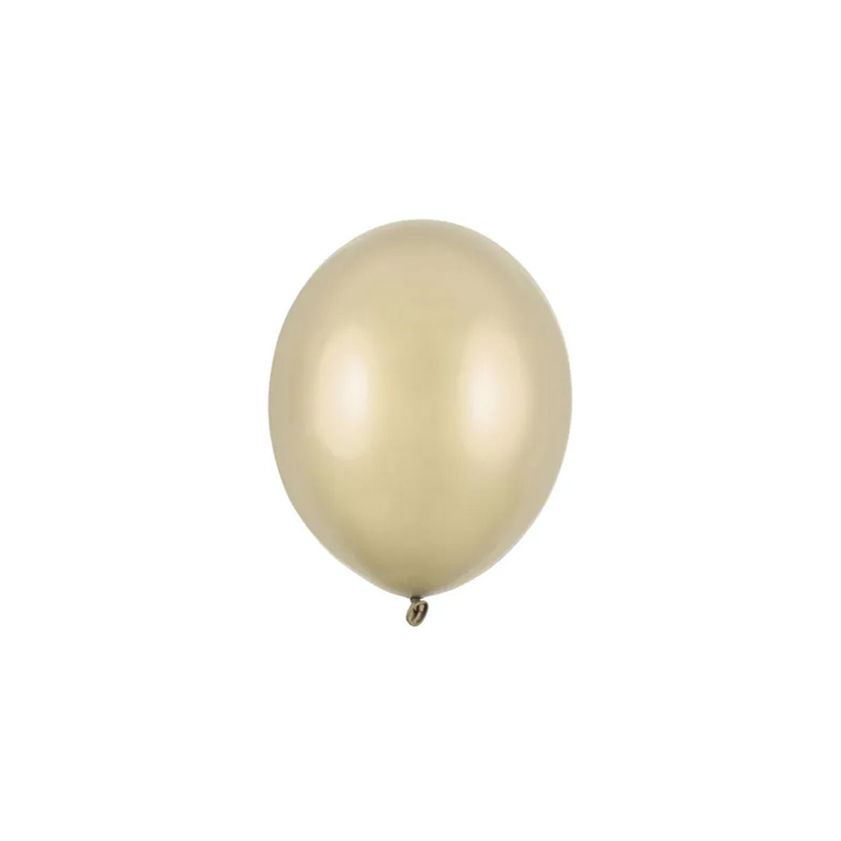 100 ballonnen - Ø 12 cm - Metallic koudgoud