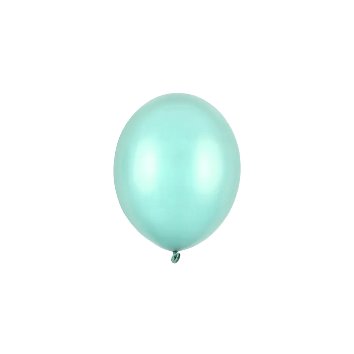 100 mini-ballons - Ø 12cm - métallisés - menthe