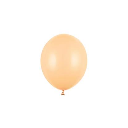 100 mini-ballons - Ø 12 cm - Pastel - Pêche
