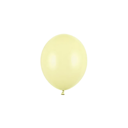 100 mini ballons – Ø 12 cm – pastel – jaune
