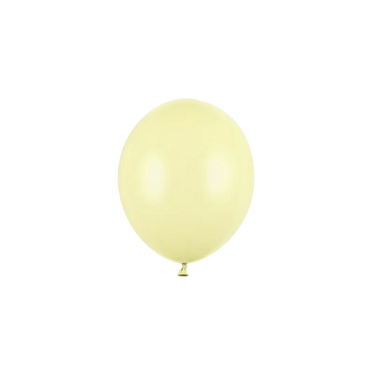 100 mini ballons – Ø 12 cm – pastel – jaune