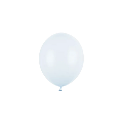 100 miniballonnen - Ø 12cm - Pastel Light Misty Blue