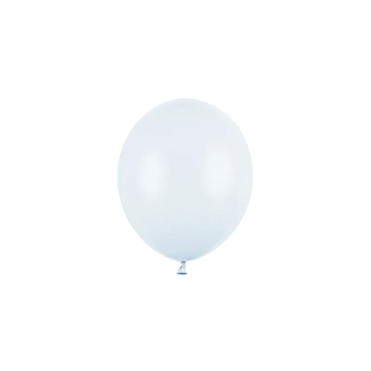100 mini-ballons – Ø 12 cm – Bleu brumeux pastel clair
