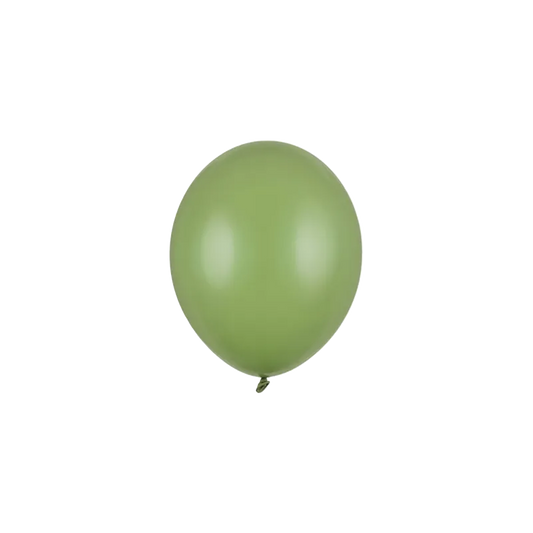 100 mini ballons - Ø 12 cm - Vert romarin pastel