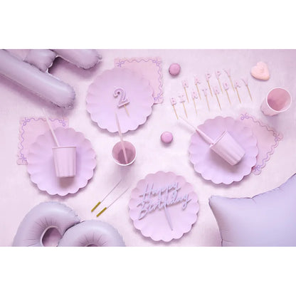 12 taartkaarsen XL - Violet Goud