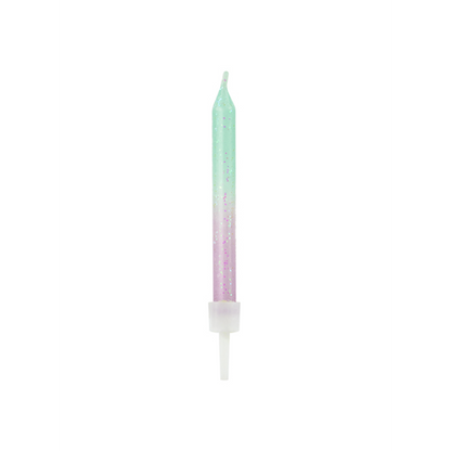 20 bougies d'anniversaire avec support - Ombre