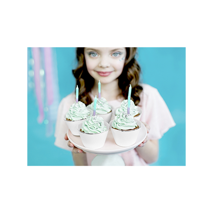 20 bougies d'anniversaire avec support - Ombre