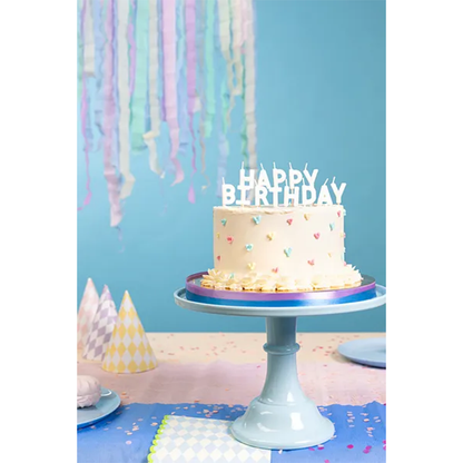 13 bougies de gâteau - Joyeux Anniversaire - Blanc