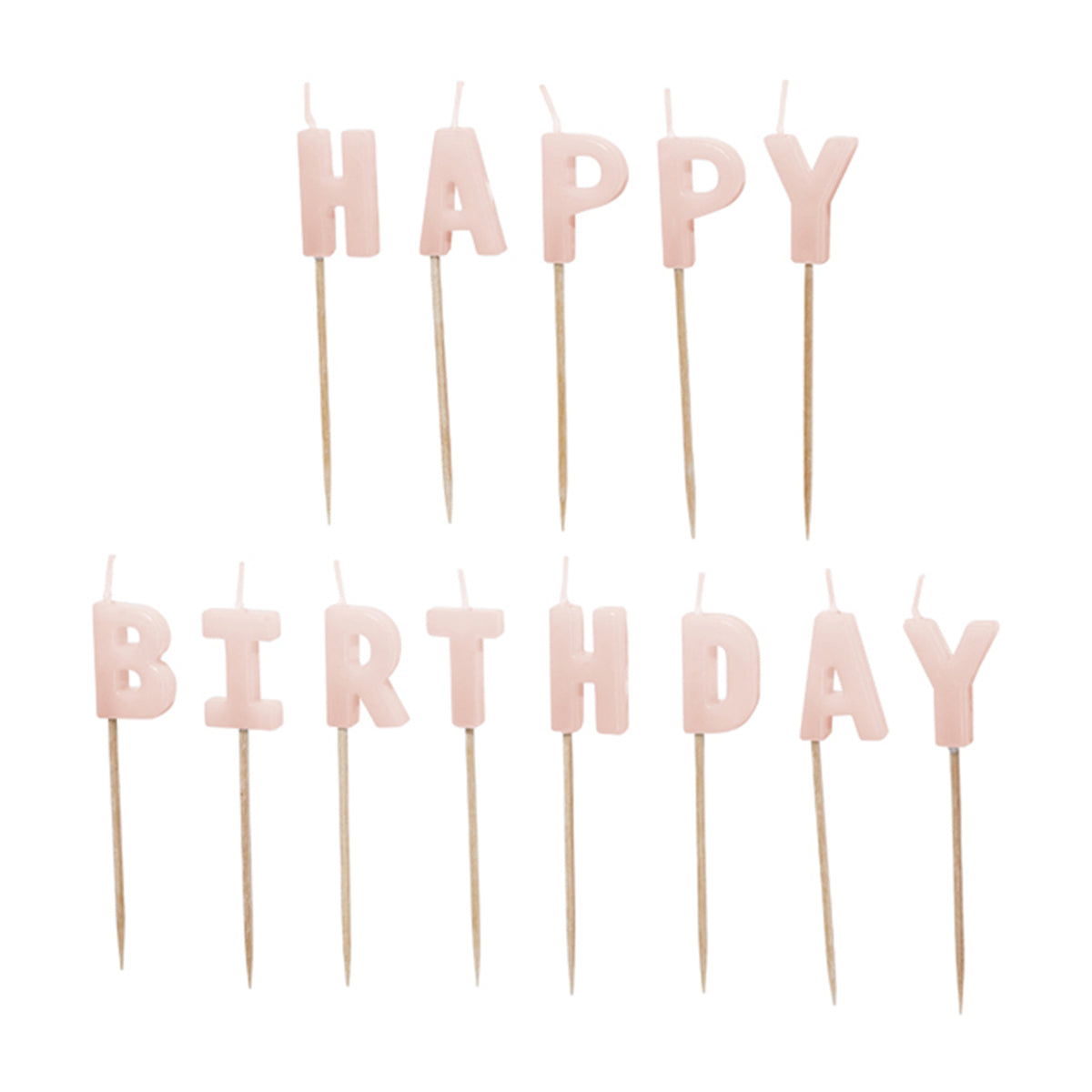 13 bougies de gâteau - Joyeux anniversaire - rose