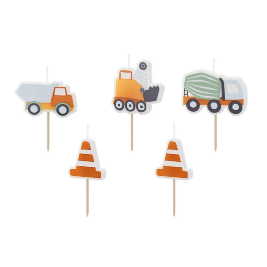 5 bougies d'anniversaire - Construction