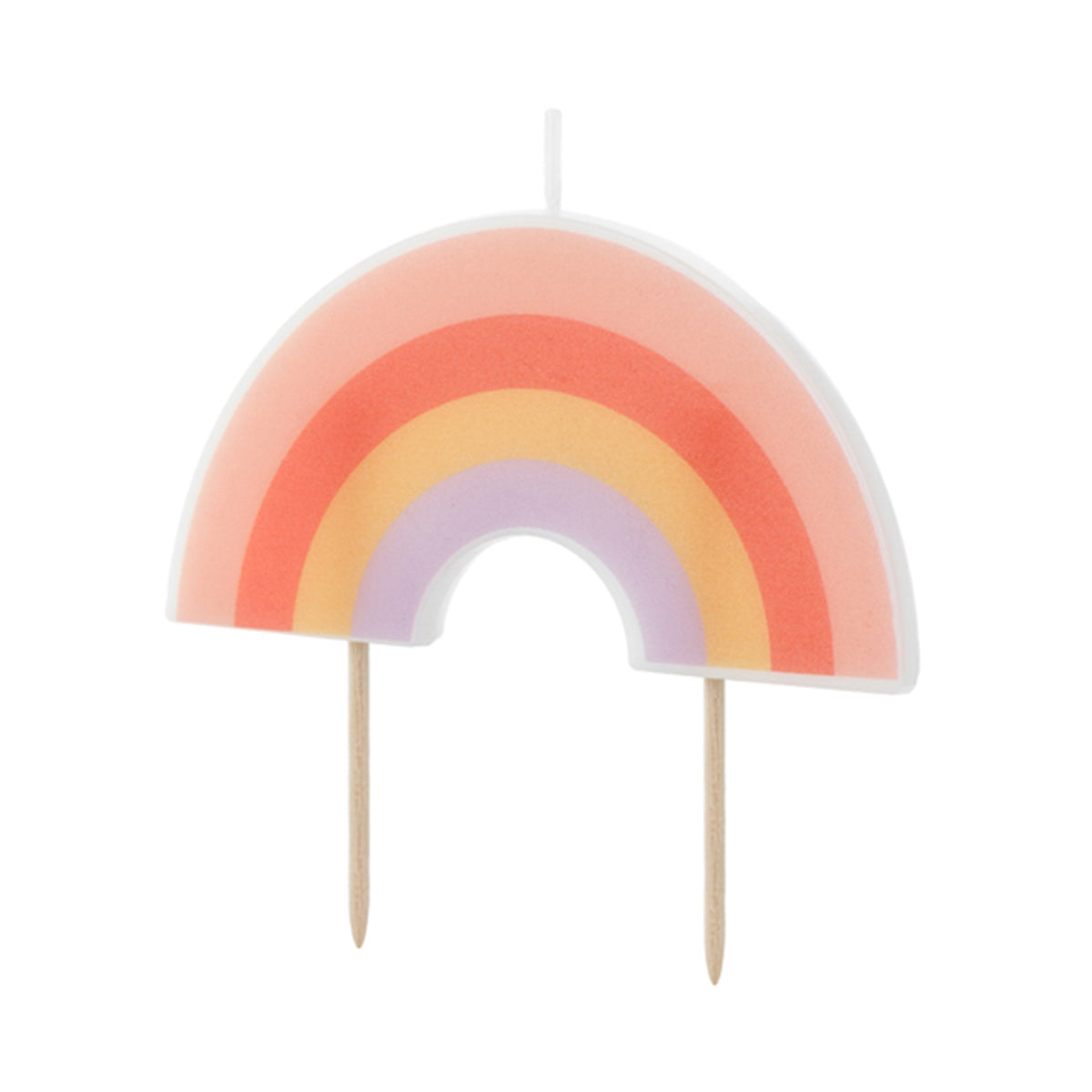 1 Bougie d'anniversaire - Arc-en-ciel