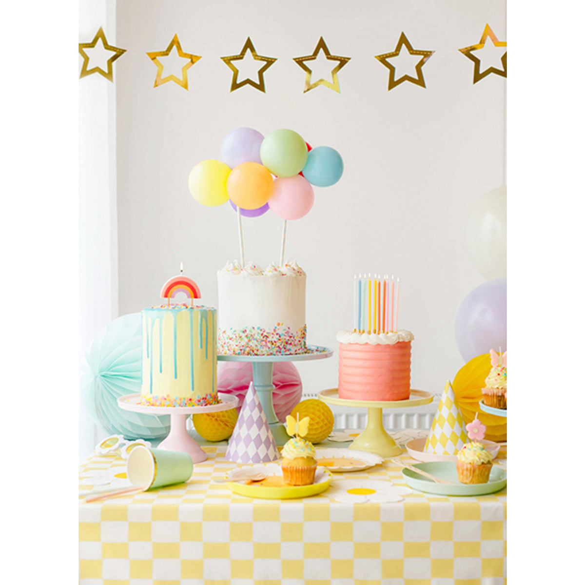 1 Bougie d'anniversaire - Arc-en-ciel