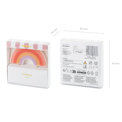 1 Bougie d'anniversaire - Arc-en-ciel