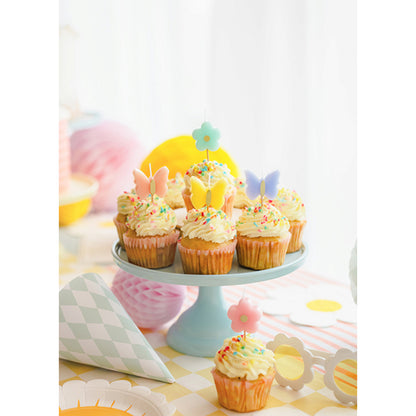 5 bougies d'anniversaire - papillons