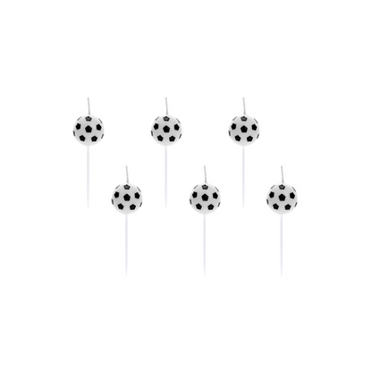 6 bougies d'anniversaire - Football