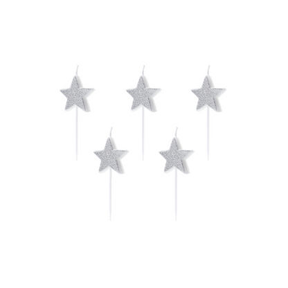 5 bougies gâteau - Étoiles
