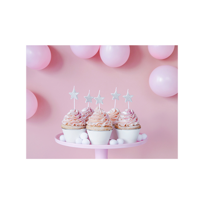 5 bougies gâteau - Étoiles