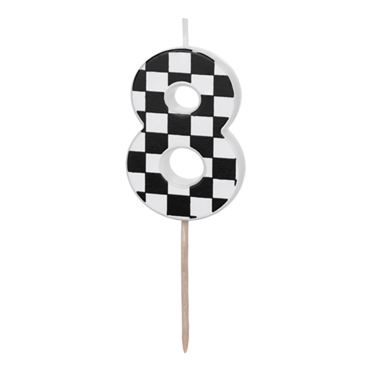 1 taartkaars - cijfer 8 - Racing