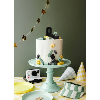 1 bougie d'anniversaire - Chiffre 0 - noir
