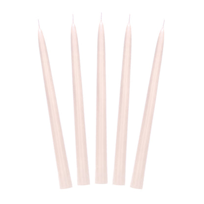 10 bougies coniques - nude