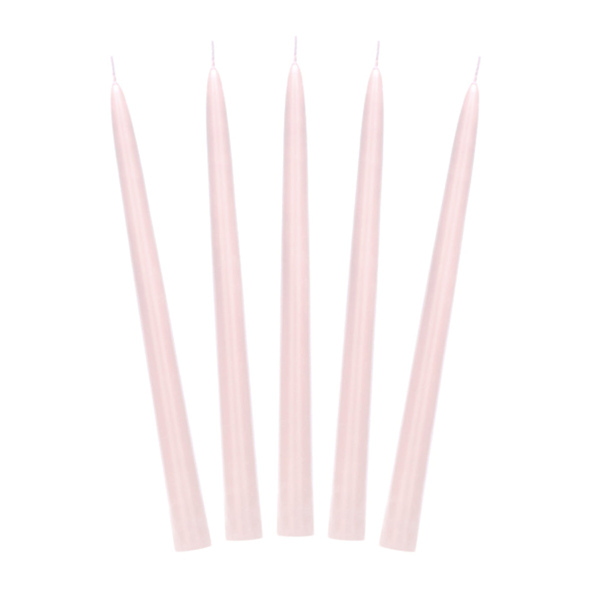 10 kegelkaarsen - dusty rose