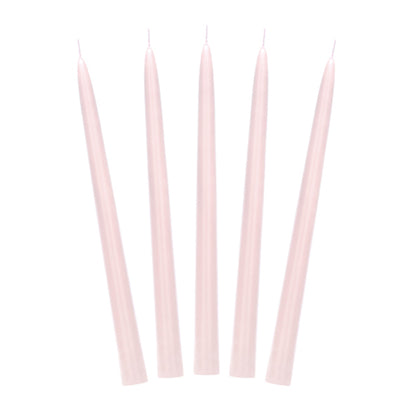 10 kegelkaarsen - dusty rose