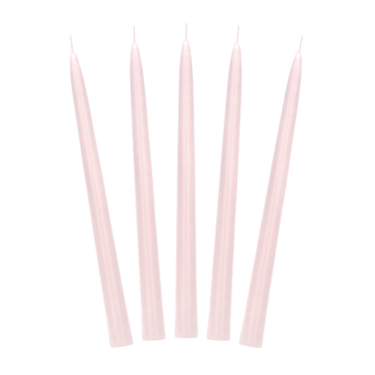 10 kegelkaarsen - dusty rose